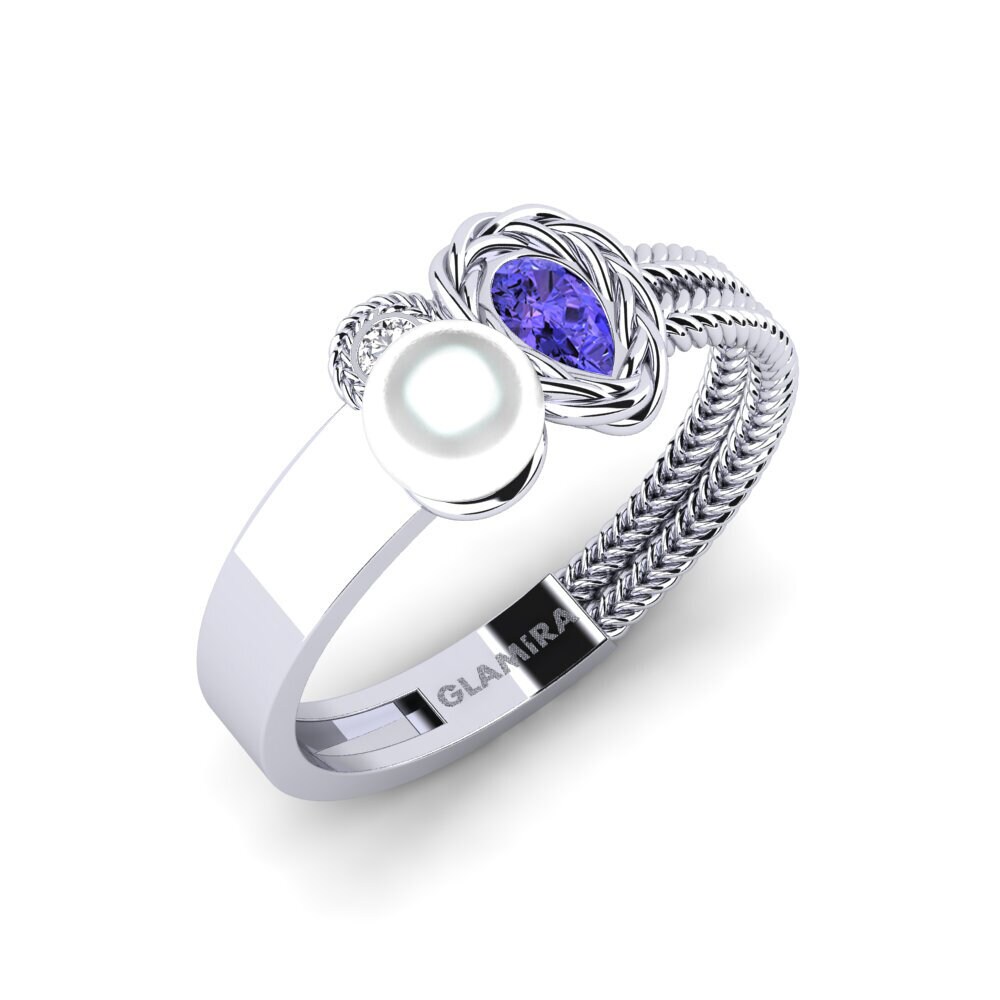 950 Palladium Tanzanite Ring Acwella