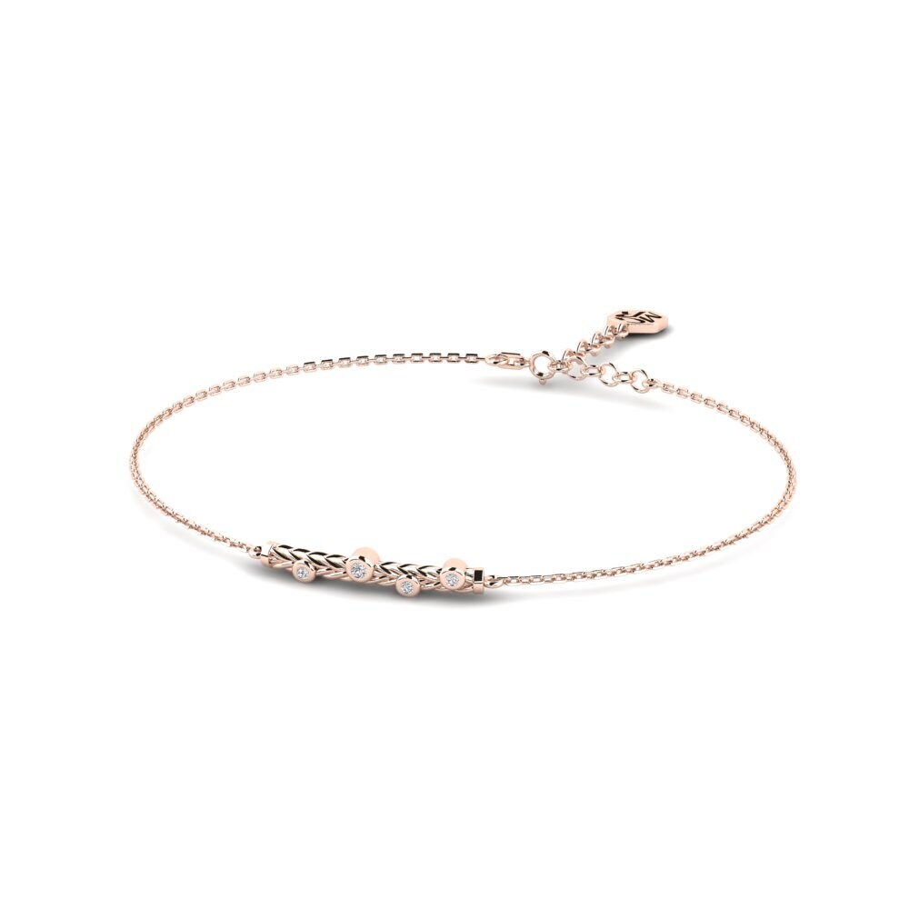 Or rose 14k Diamant Bracelet pour femme Arvora