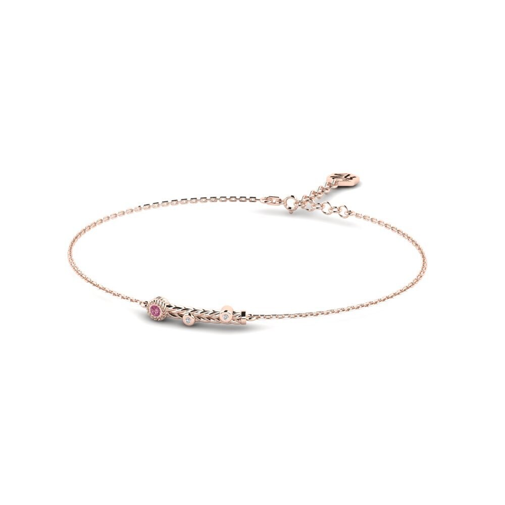 Or rose 14k Grenat de Rhodolite Bracelet pour femme Astrii