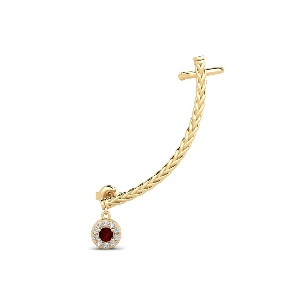 Garnet Women's Earring Beeni