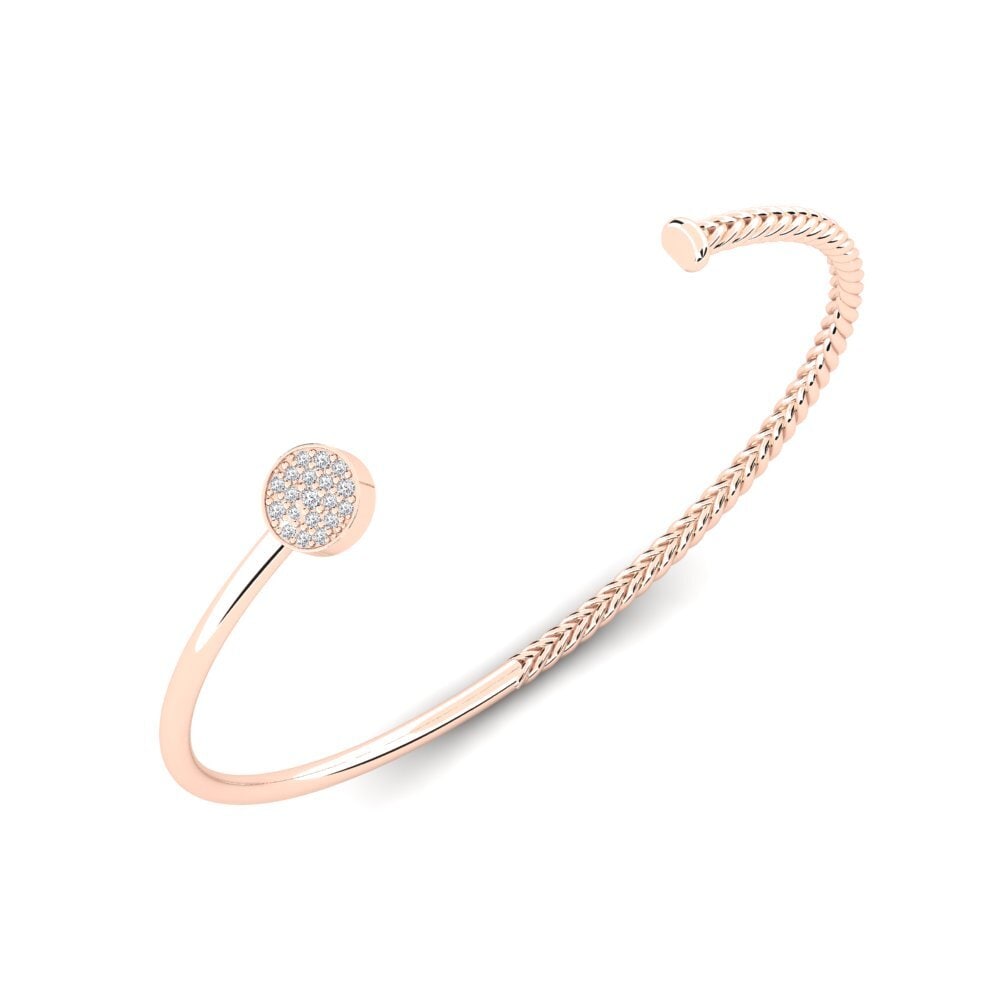 Or rose 14k Diamant Bracelet pour femme Bighero