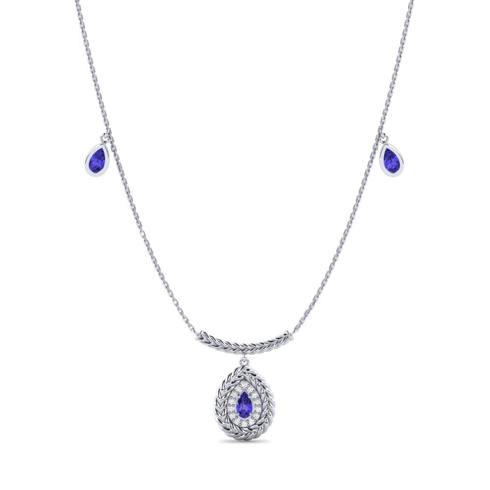 950 Platinum Tanzanite Women's Necklace Bohlokoa
