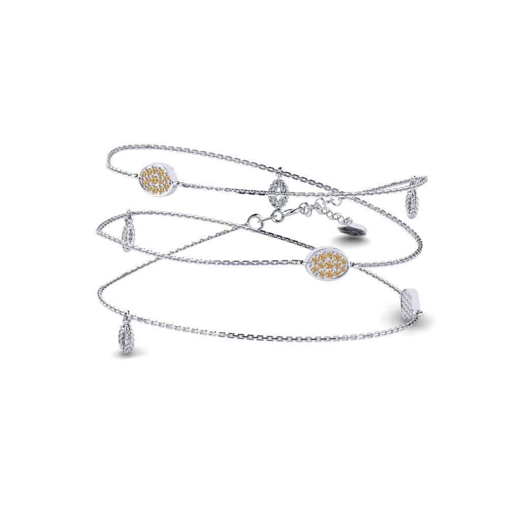 950 Platinum Brown Diamond Women's Necklace Darth