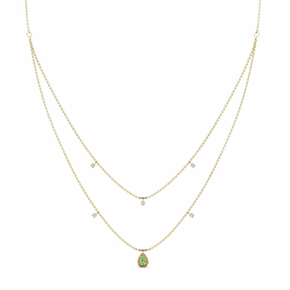 Collier pour femme Eiliv Diamant Vert