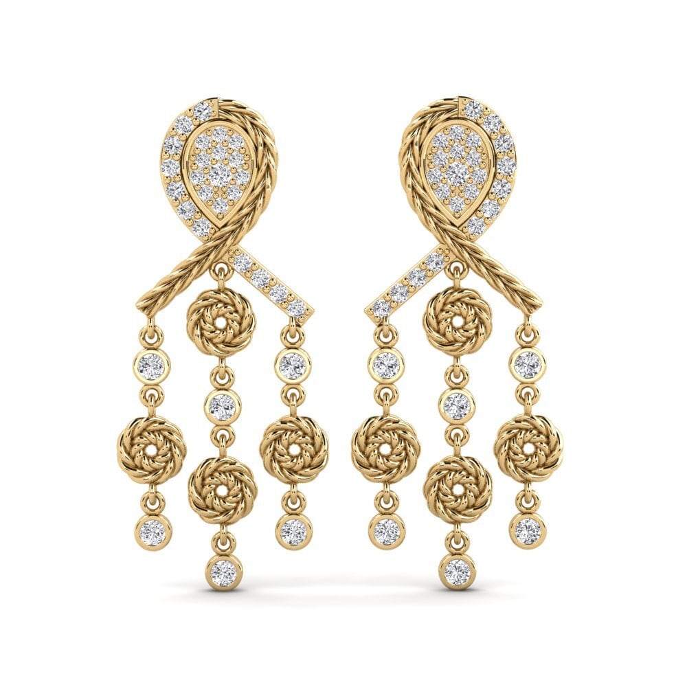 Ronde Diamant Boucle d'oreille femme Encompass