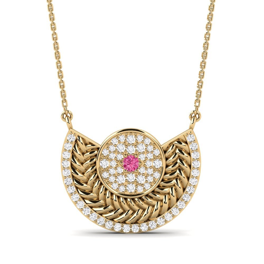Pink Tourmaline Women's Necklace Enlace