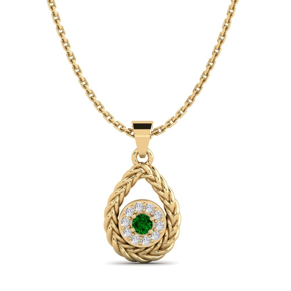 Circonita Verde Colgante de Mujer Feierabend