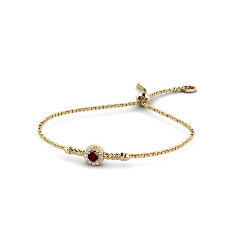 Ronde Grenat Bracelet pour femme Gaiety