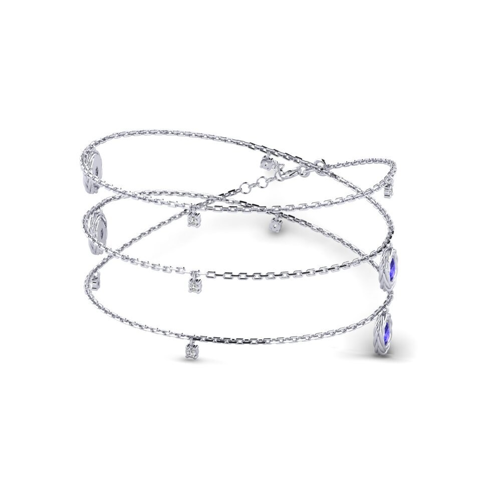 950 Platinum Tanzanite Women's Necklace Karalyl
