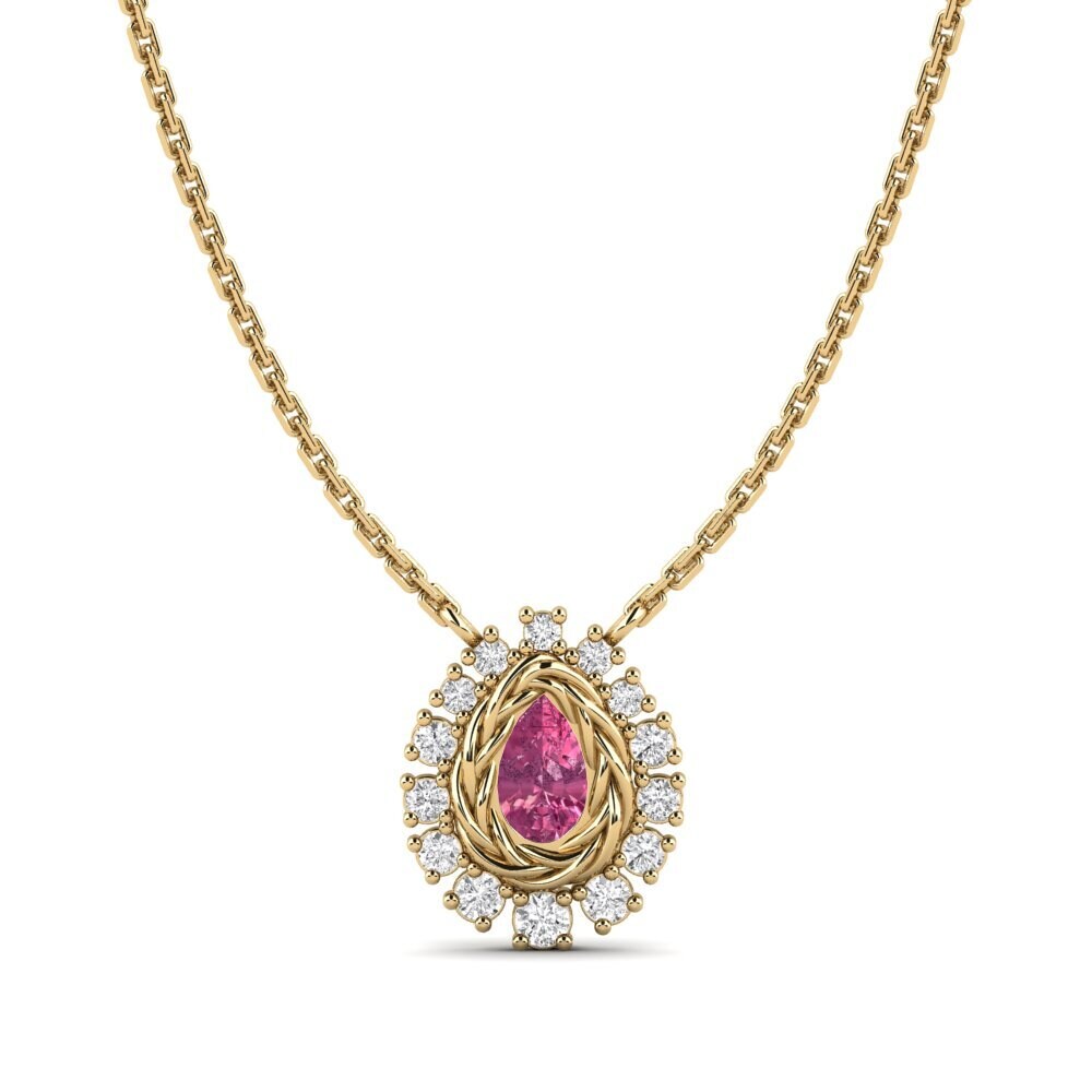 Pink Tourmaline Women's Necklace Kines