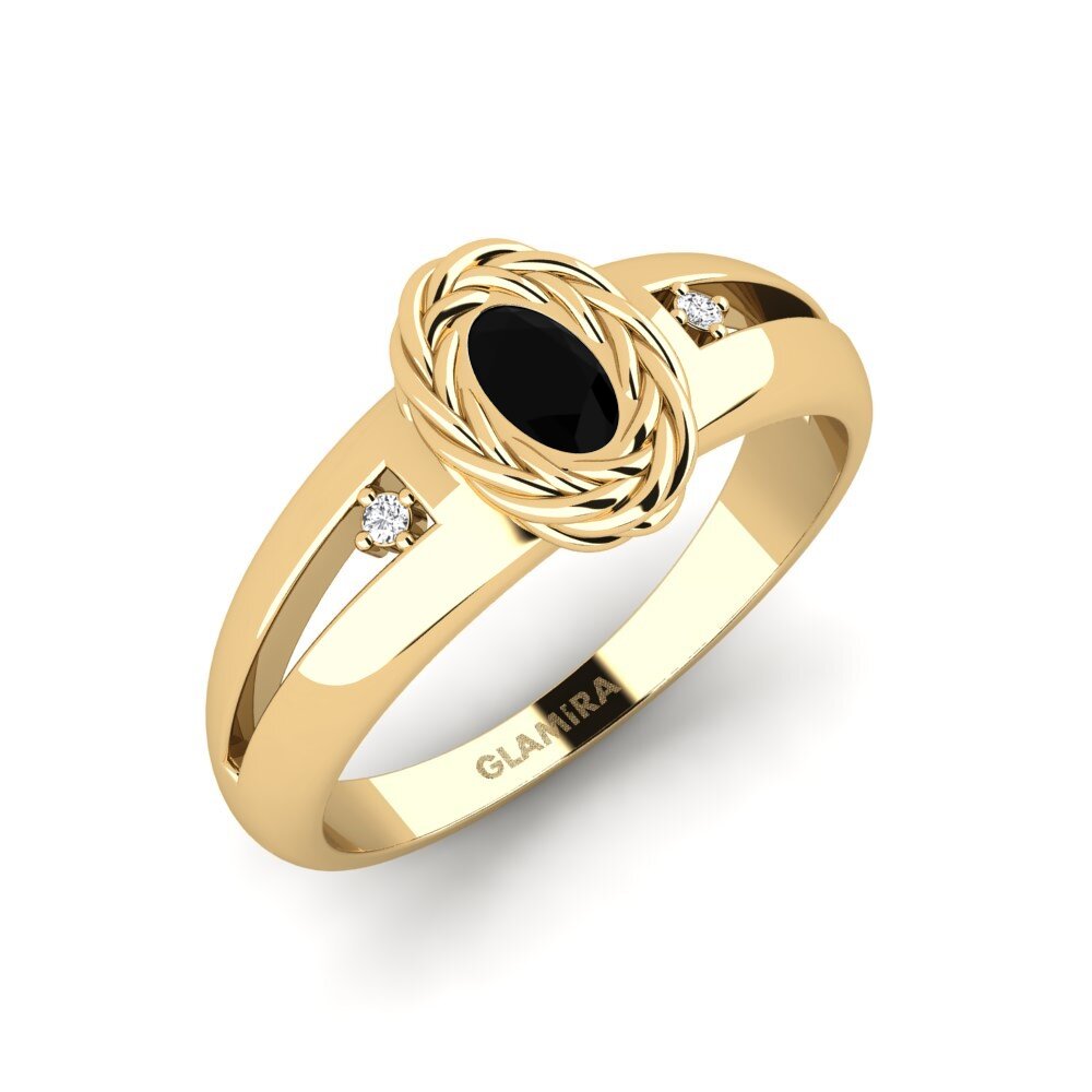 Black Sapphire Engagement Ring Kunalan