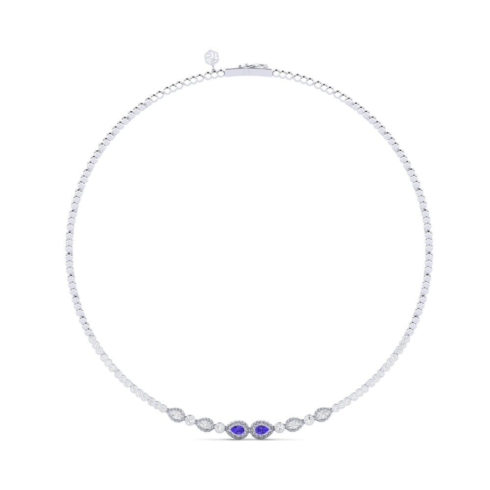 950 Platinum Tanzanite Collier Livvia