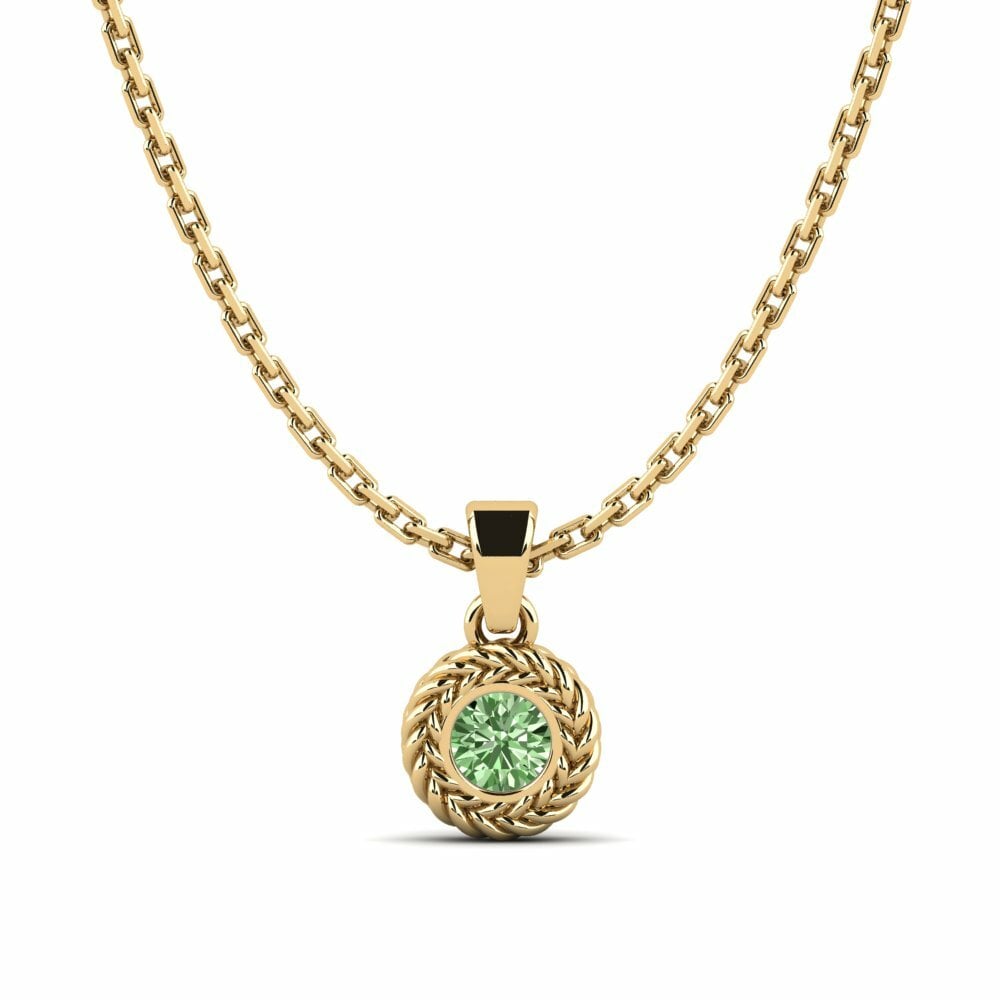 Diamante Verde Pingente Feminino Luvlife