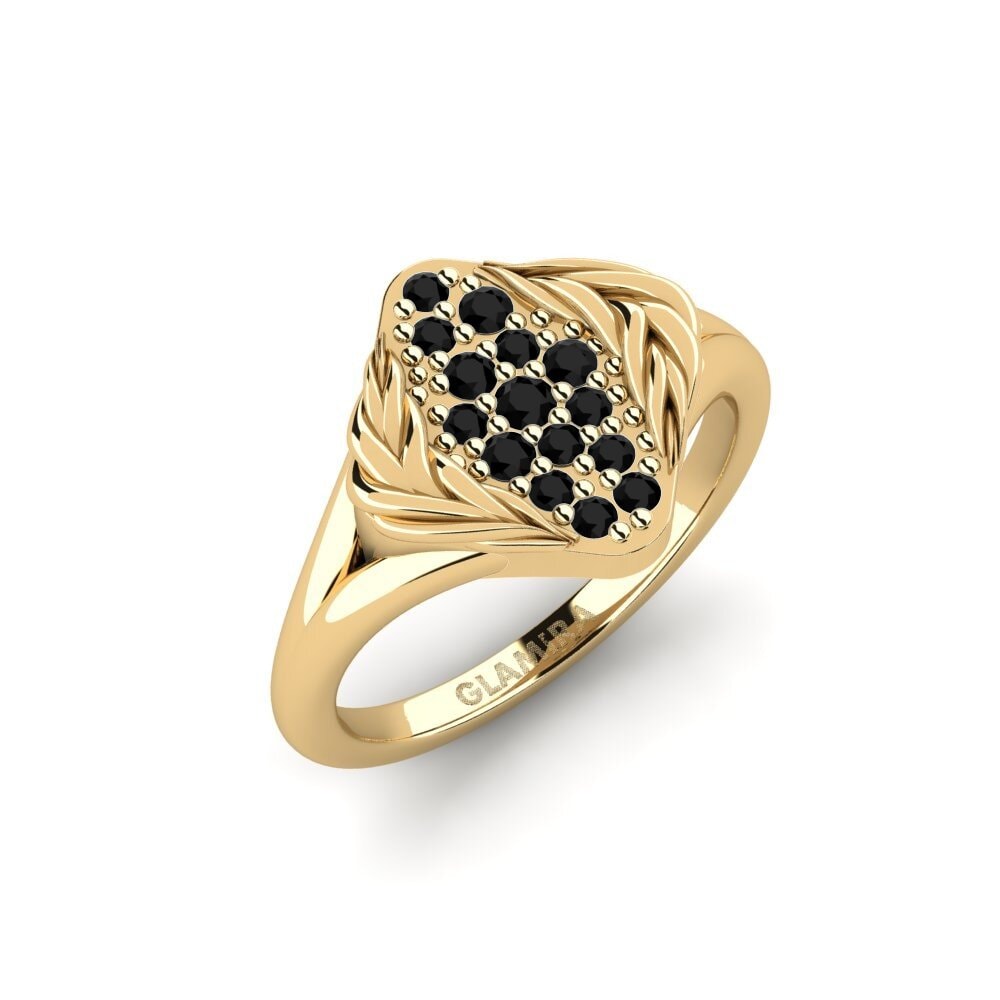 Black Sapphire Pinky Ring Sinuosity