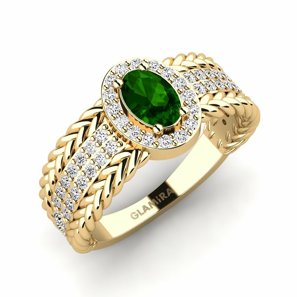 Groene Toermalijn Ringen Tenger
