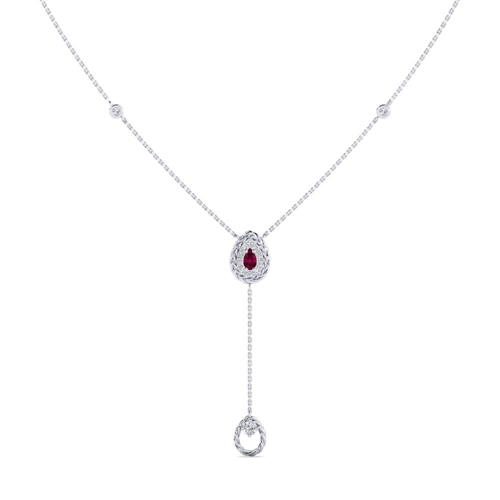 Rhodolite Garnet Women's Necklace Vrednosto
