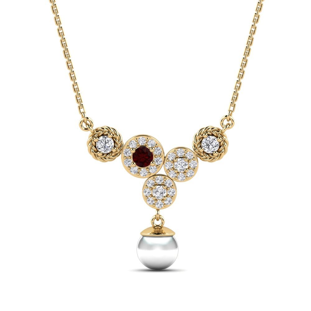 Garnet Women's Necklace Zieds