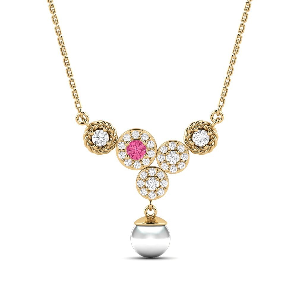 Pink Tourmaline Women's Necklace Zieds