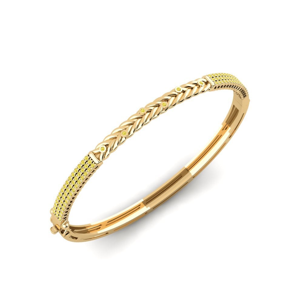 Rund Gelber Saphir Damen armreif Dyarvin