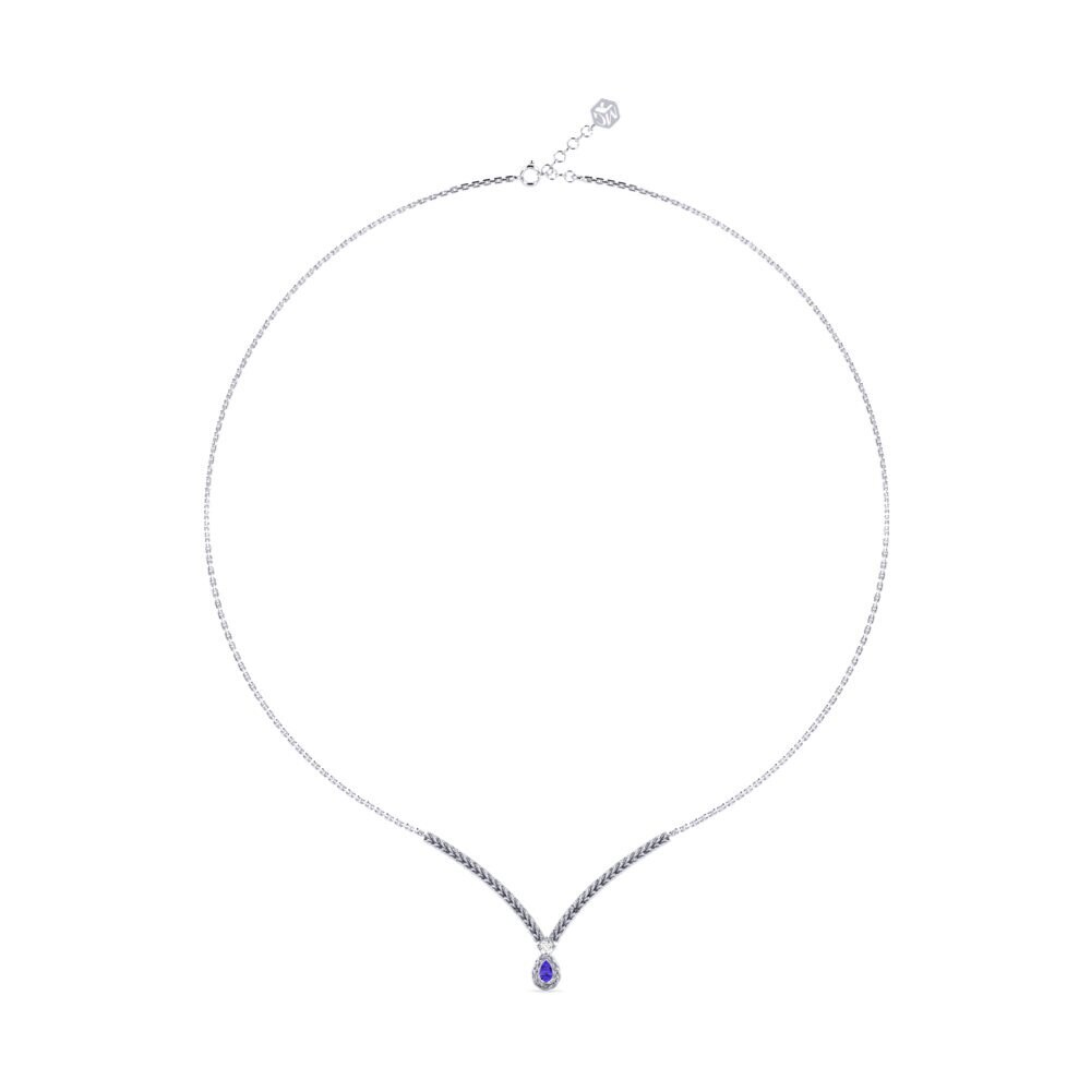 950 Platinum Tanzanite Women's Necklace Gerdas