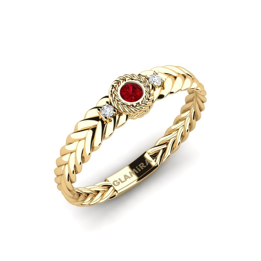 Red Zirconia Ring Gitano