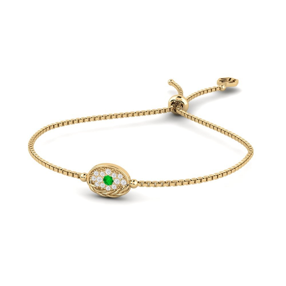 Ronde Émeraude Bracelet pour femme Goofy