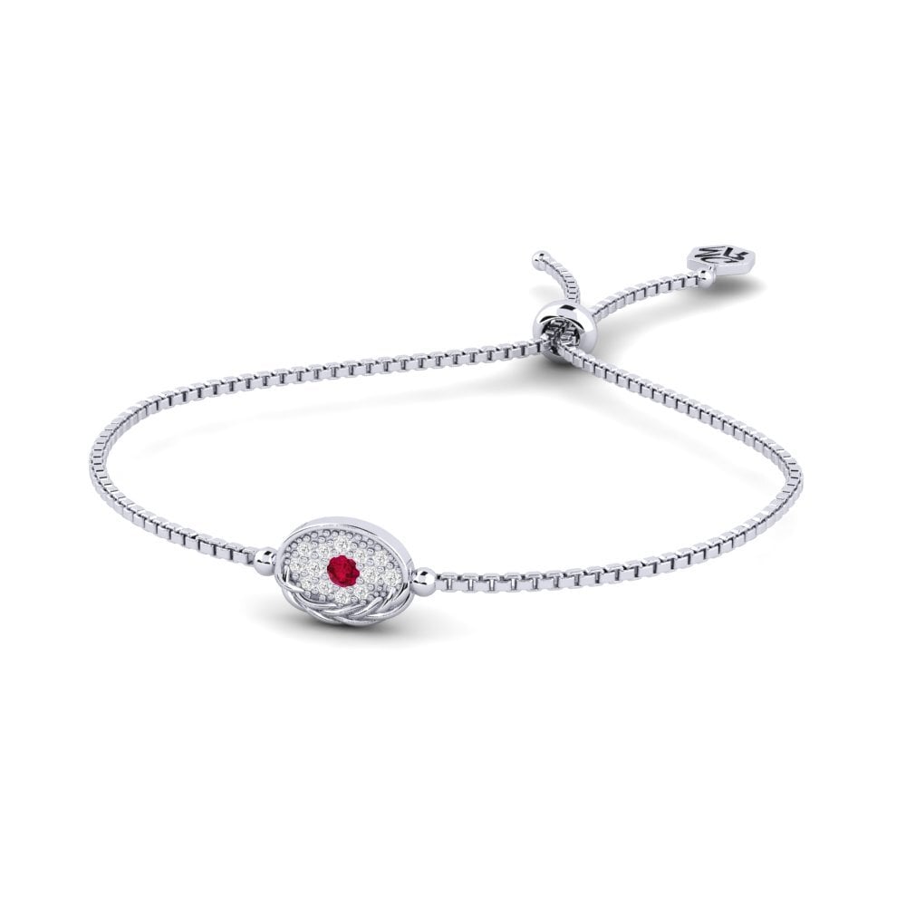 Palladium 950 Rubis Bracelet pour femme Goofy