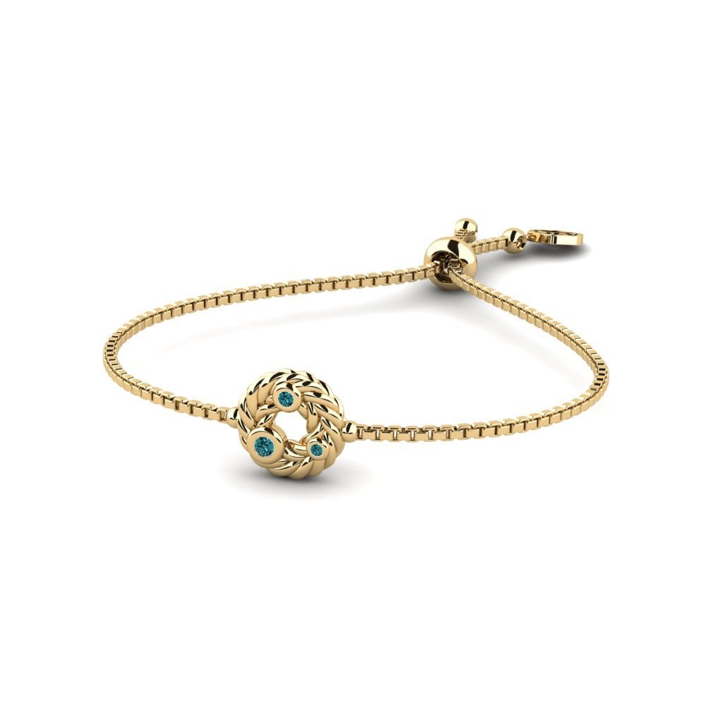 Diamant Bleu Bracelet pour femme Gullie