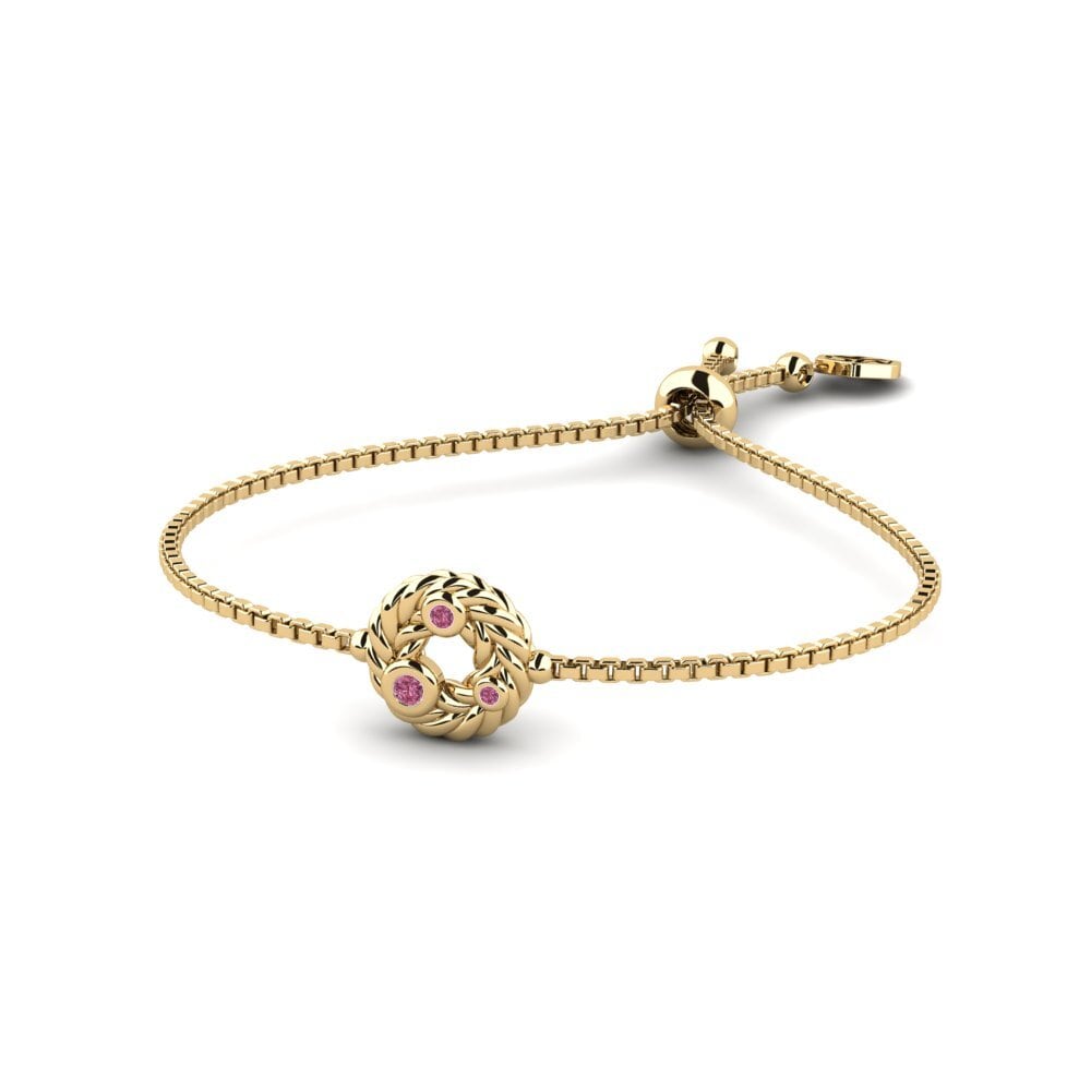 Rund Rhodolit-Granat Damen armband Gullie