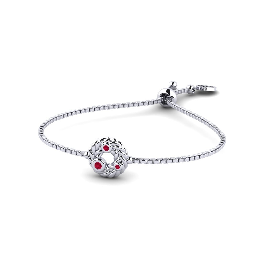 Palladium 950 Rubis Bracelet pour femme Gullie