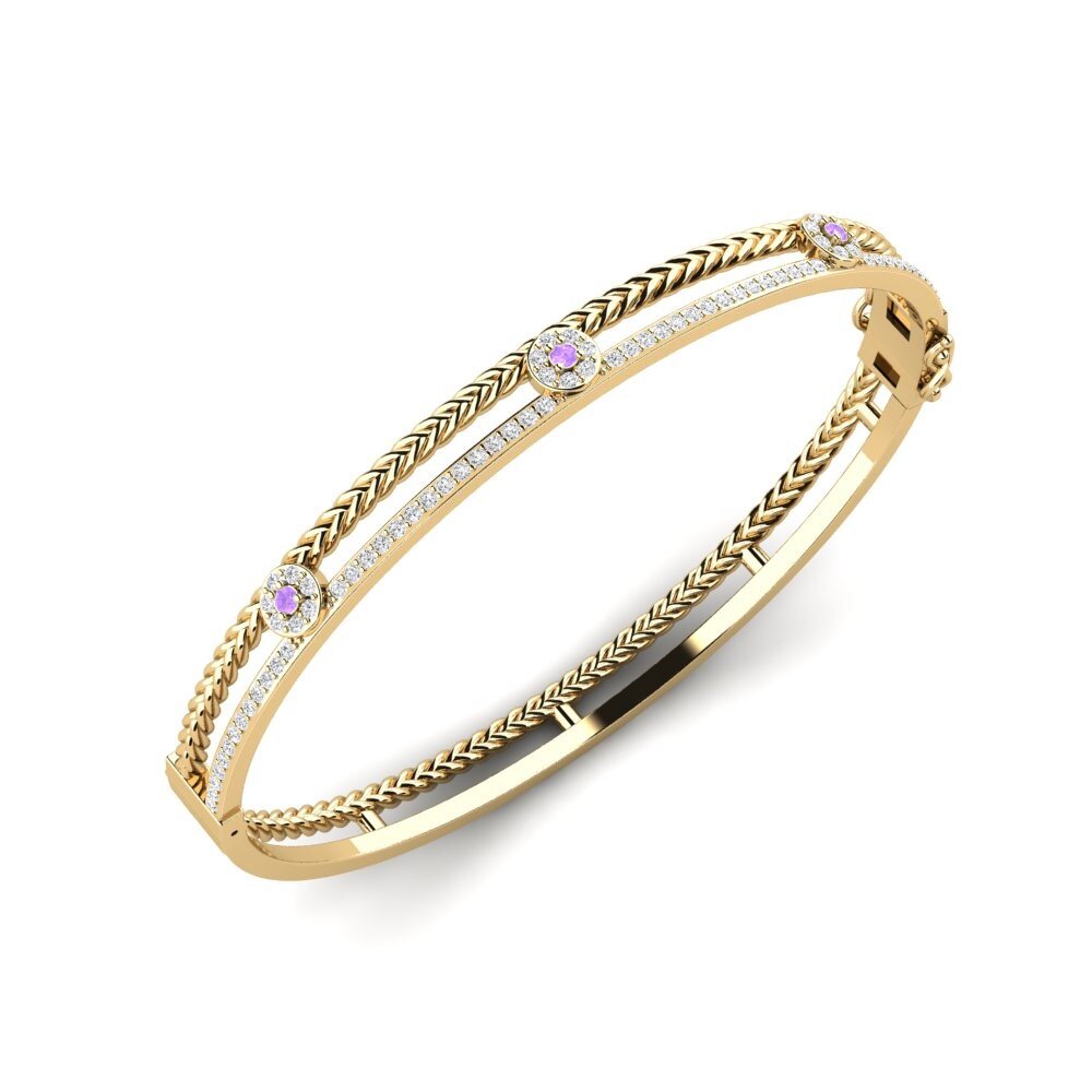 Améthyste Bracelet jonc femme Gungwa