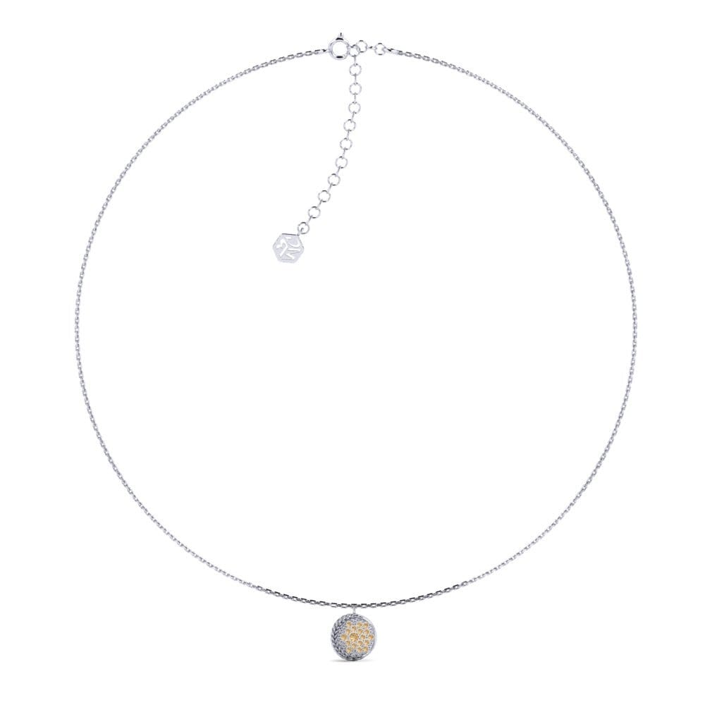 950 Platinum Brown Diamond Women's Choker Necklace Jollydoc