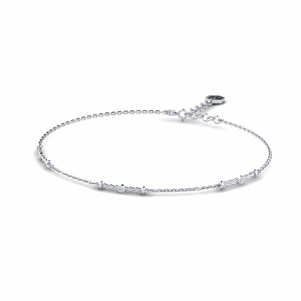 Platine 950 Diamant Bracelet pour femme Leifa