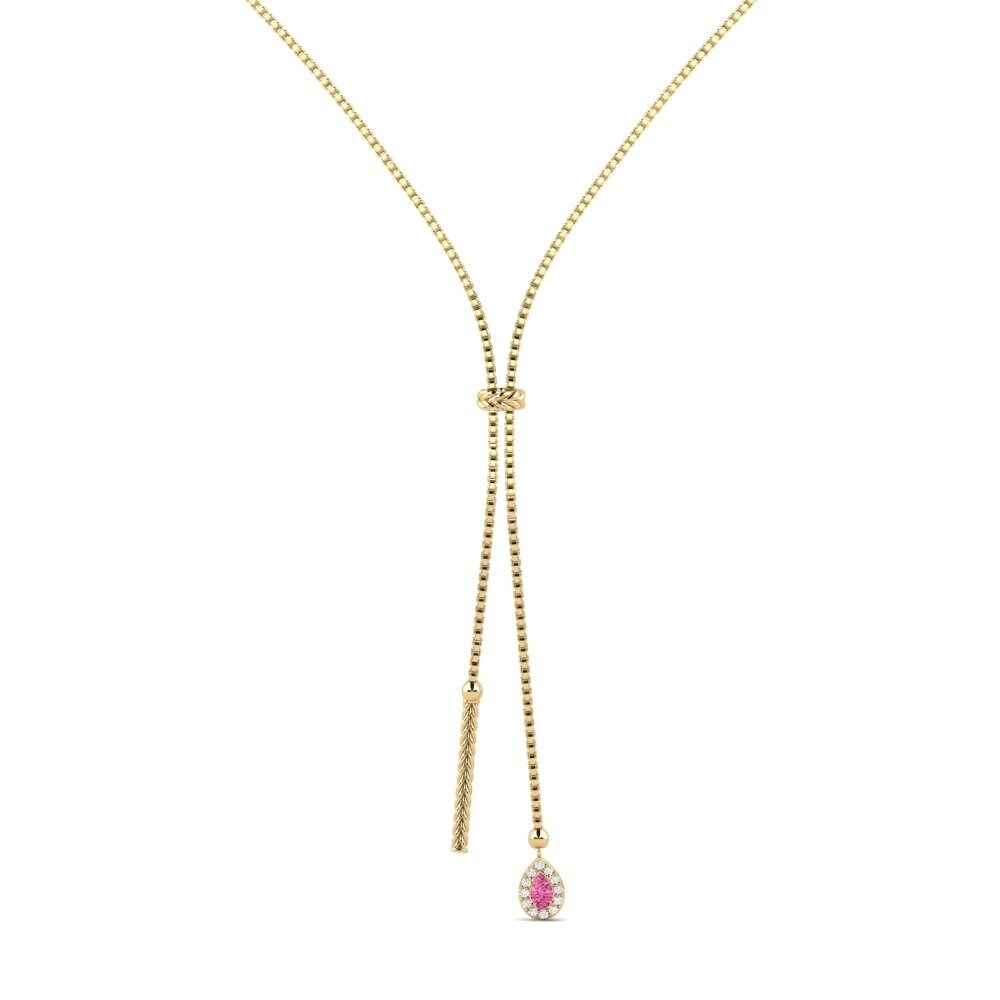 Pink Tourmaline Women's Necklace Ndiyo
