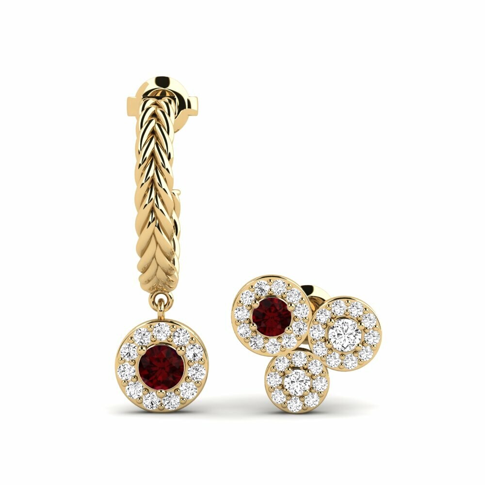 Garnet Women's Earring Niewinny - SET