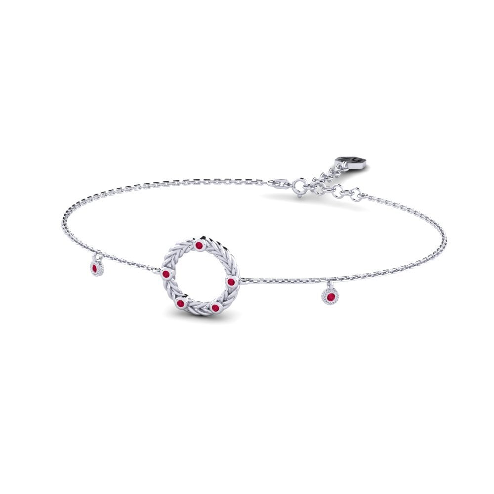 Palladium 950 Rubis Bracelet pour femme Ollega