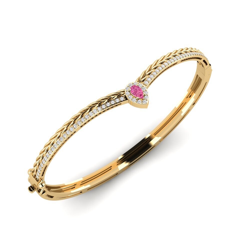 Tourmaline Rose Bracelet jonc femme Ozeanoa