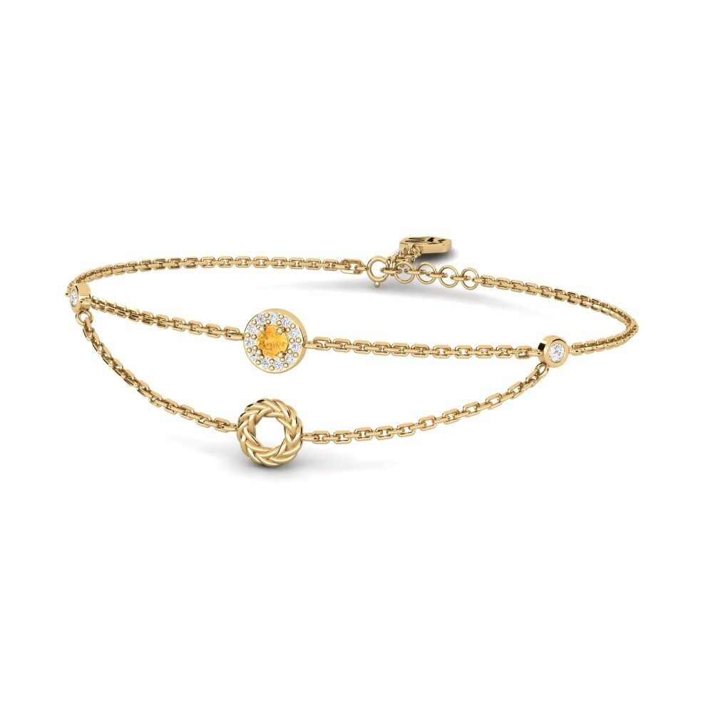 Citrine Bracelet pour femme Pecker