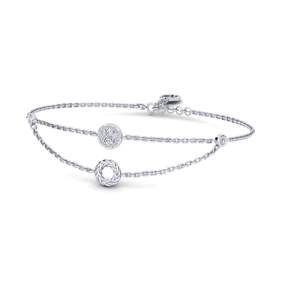 Platine 950 Diamant Bracelet pour femme Pecker