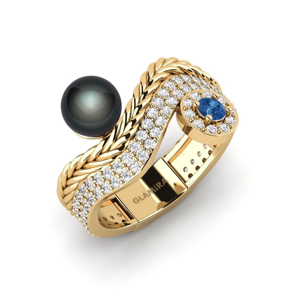 Dark Blue Zirconia Ring Quvonch