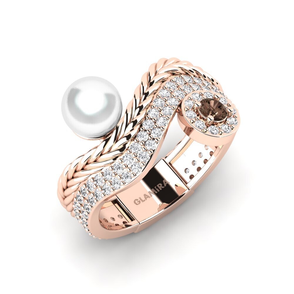 14ct Rose Gold Smoky Quartz Ring Quvonch