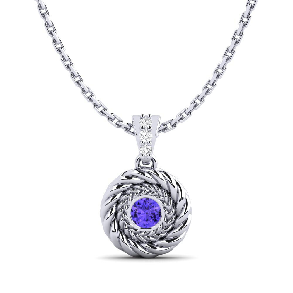 950 Platinum Tanzanite Women's Pendant Sitina