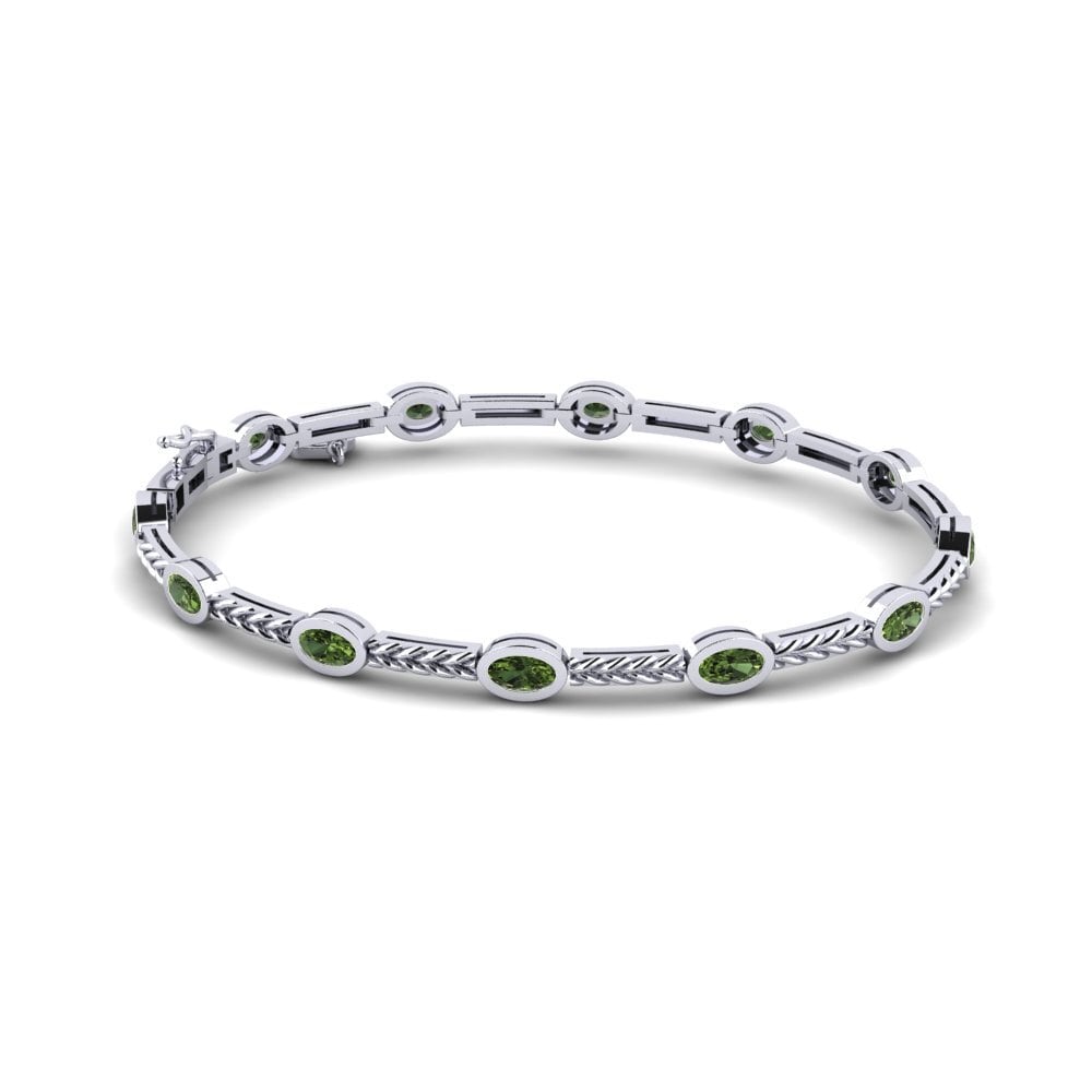 Paladio Zafiro Verde Pulsera de Mujer Sunyata