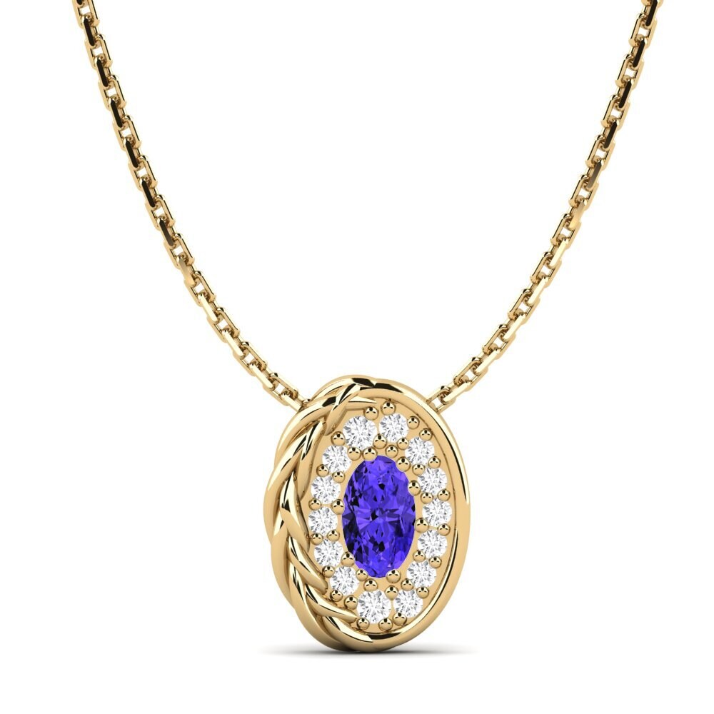 Oval Tanzanite Women's Pendant Turnon