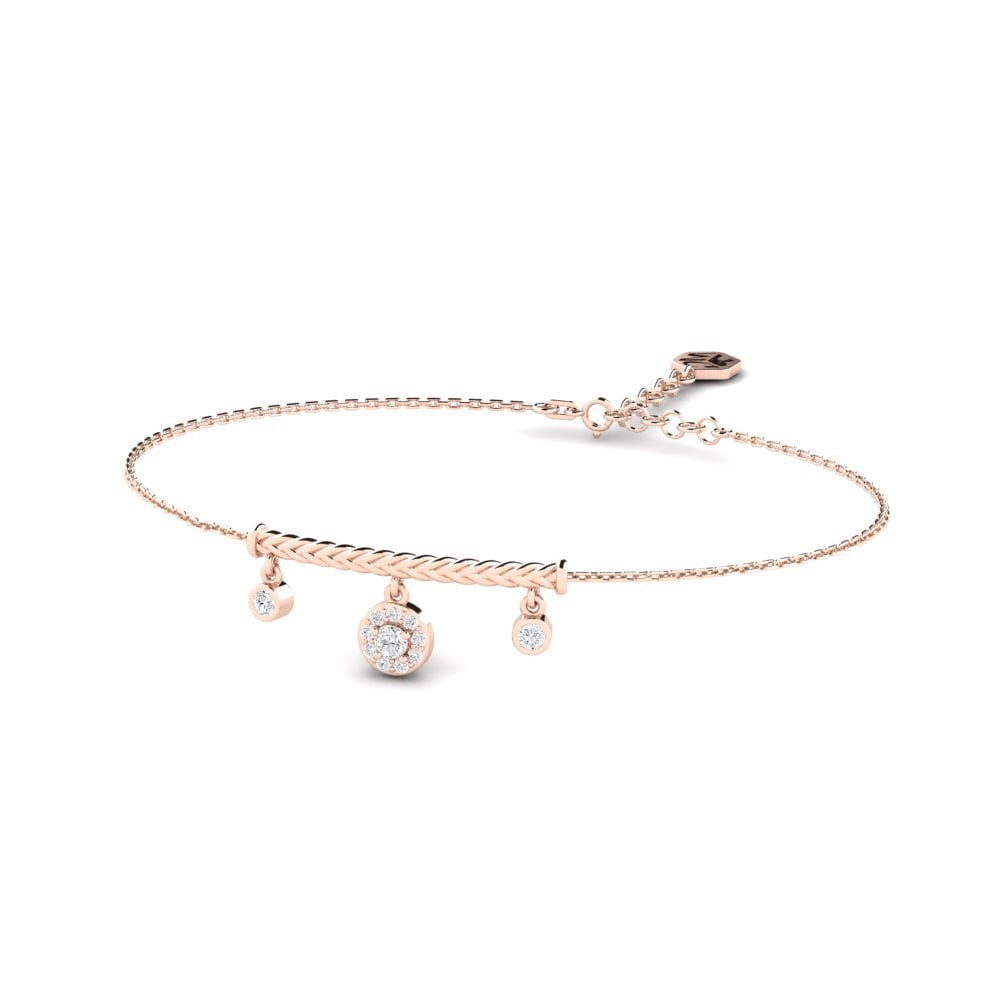 Or rose 14k Bracelet pour femme Vallapena