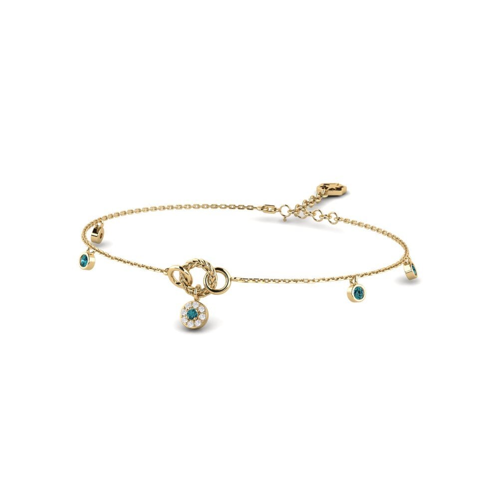 Diamante Azul Pulsera de Mujer Verta