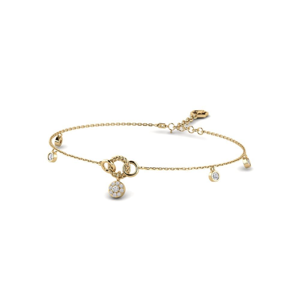 Ronde Diamant De Synthèse Bracelet pour femme Verta