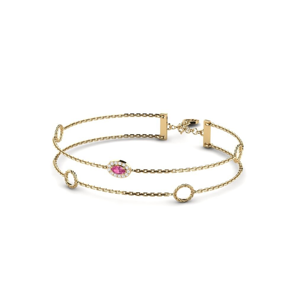 Tourmaline Rose Bracelet pour femme Vivacity