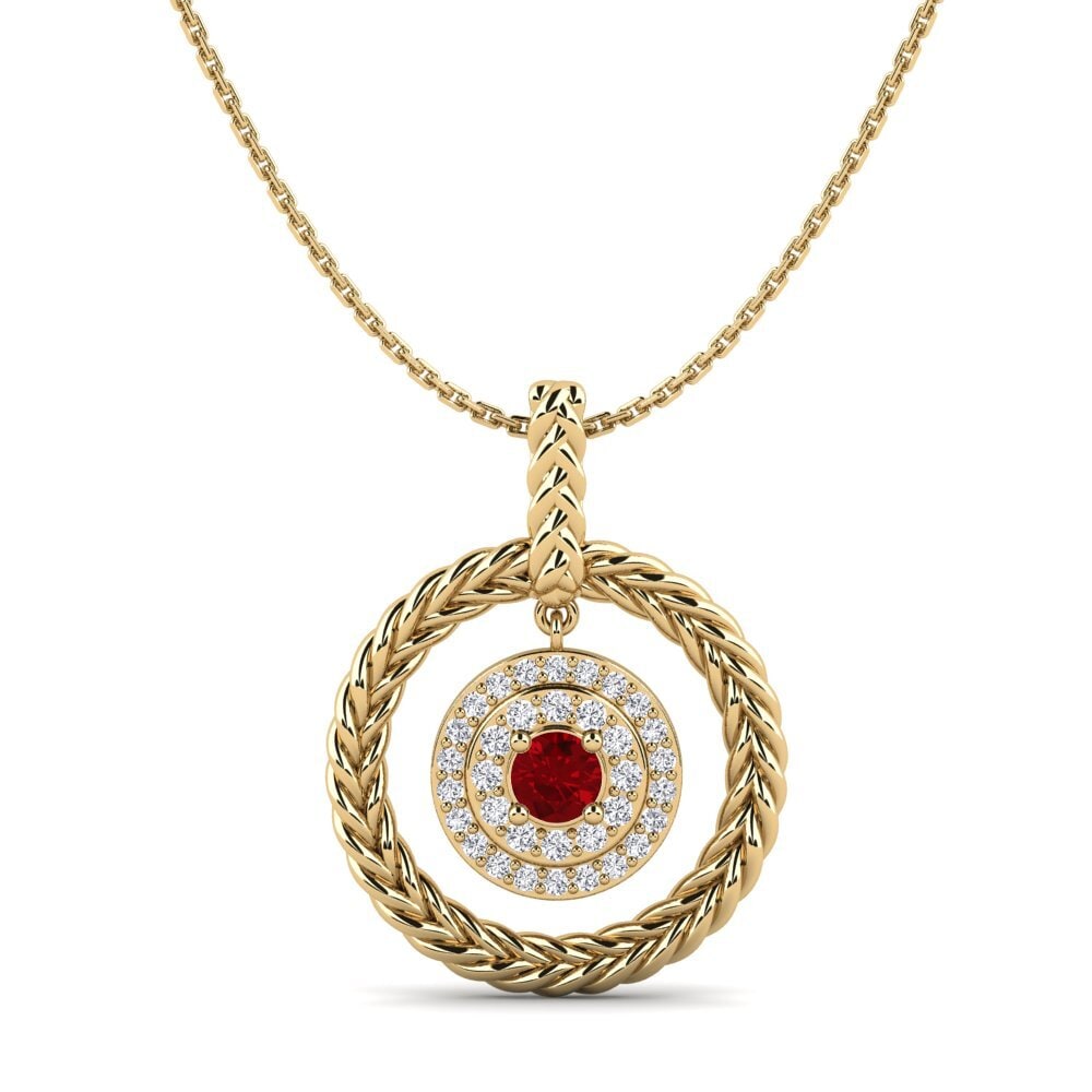 Red Zirconia Women's Pendant Vreugde