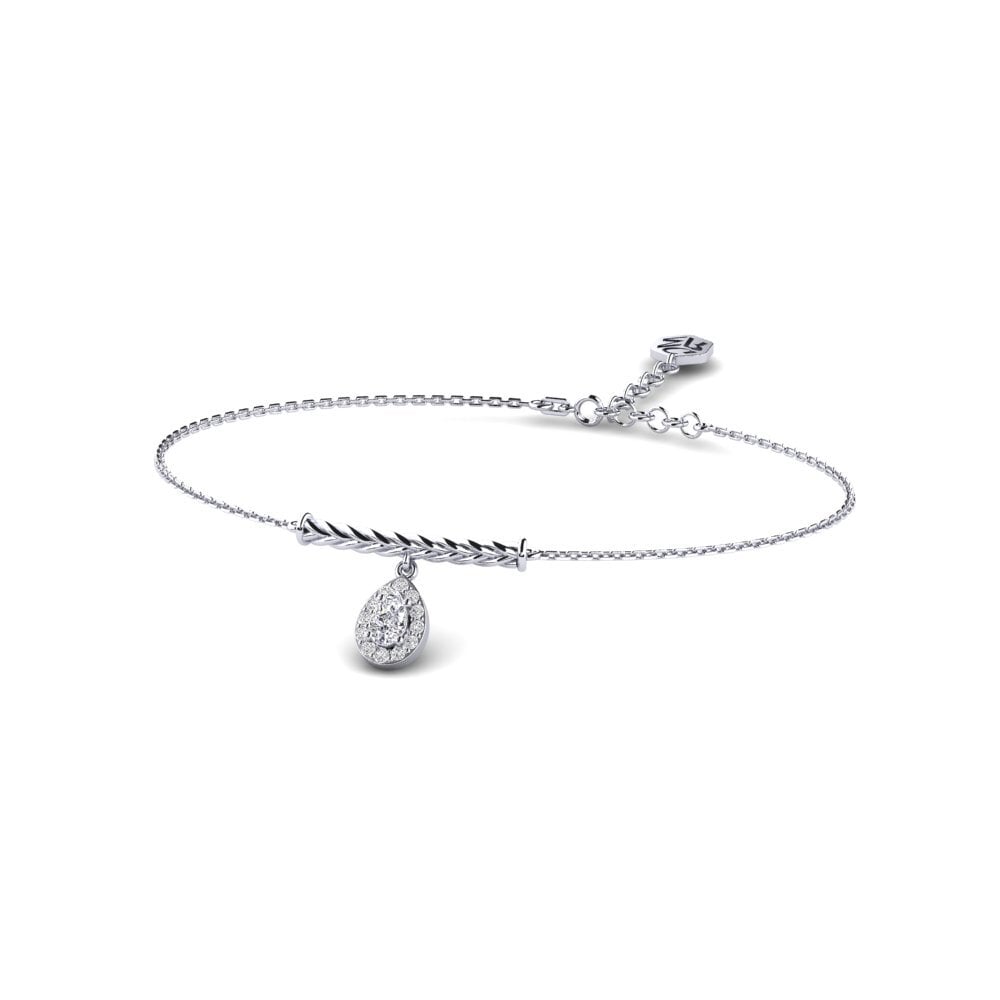 Platine 950 Diamant Bracelet pour femme Vrijedi